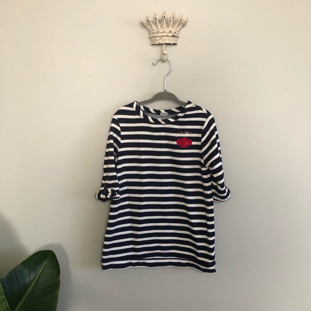 Striped Toddler Sweatshirt Dress